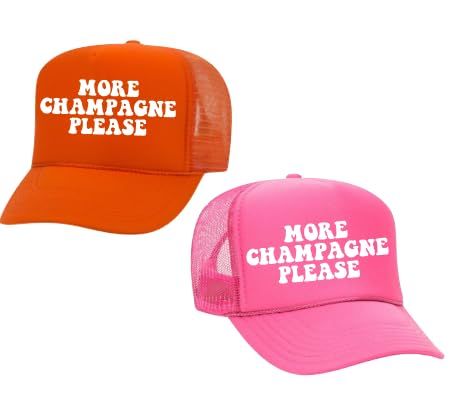 More champagne please Cowgirl summer trendy hat SHIPS NEXT DAY Trucker hat cap gift trendy summer... | Amazon (US)