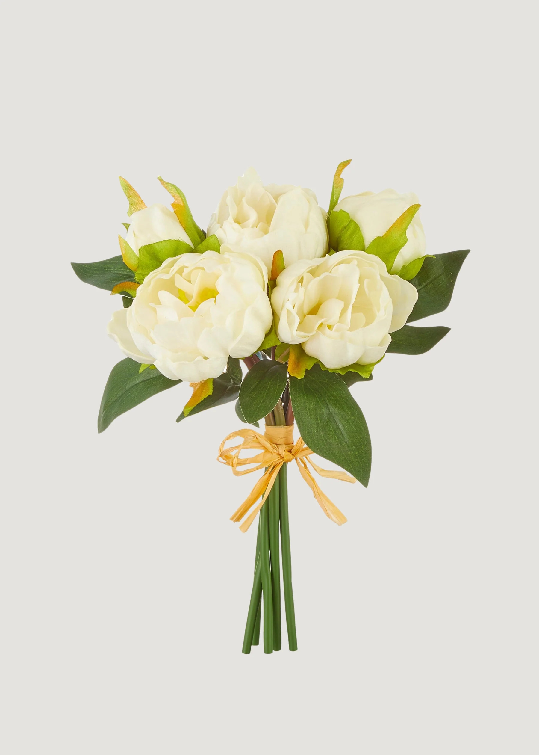 Peony Bundle in Cream White | Real Touch Fake Flowers at Afloral | Afloral