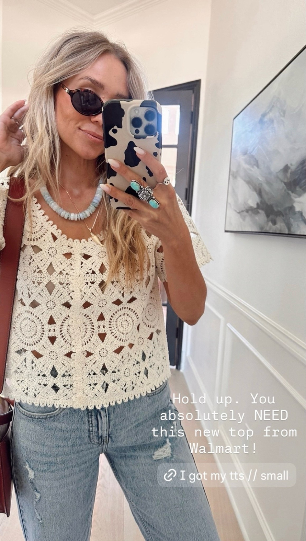 🤍 Hold up. You absolutely NEED this new top from Walmart! It's giving high-end // Anthro vibes✨👀

Wearing my tts (small)
5'5" // 120 Ibs

#LTKootd #LTKmomlife
#LTKdayinmylife