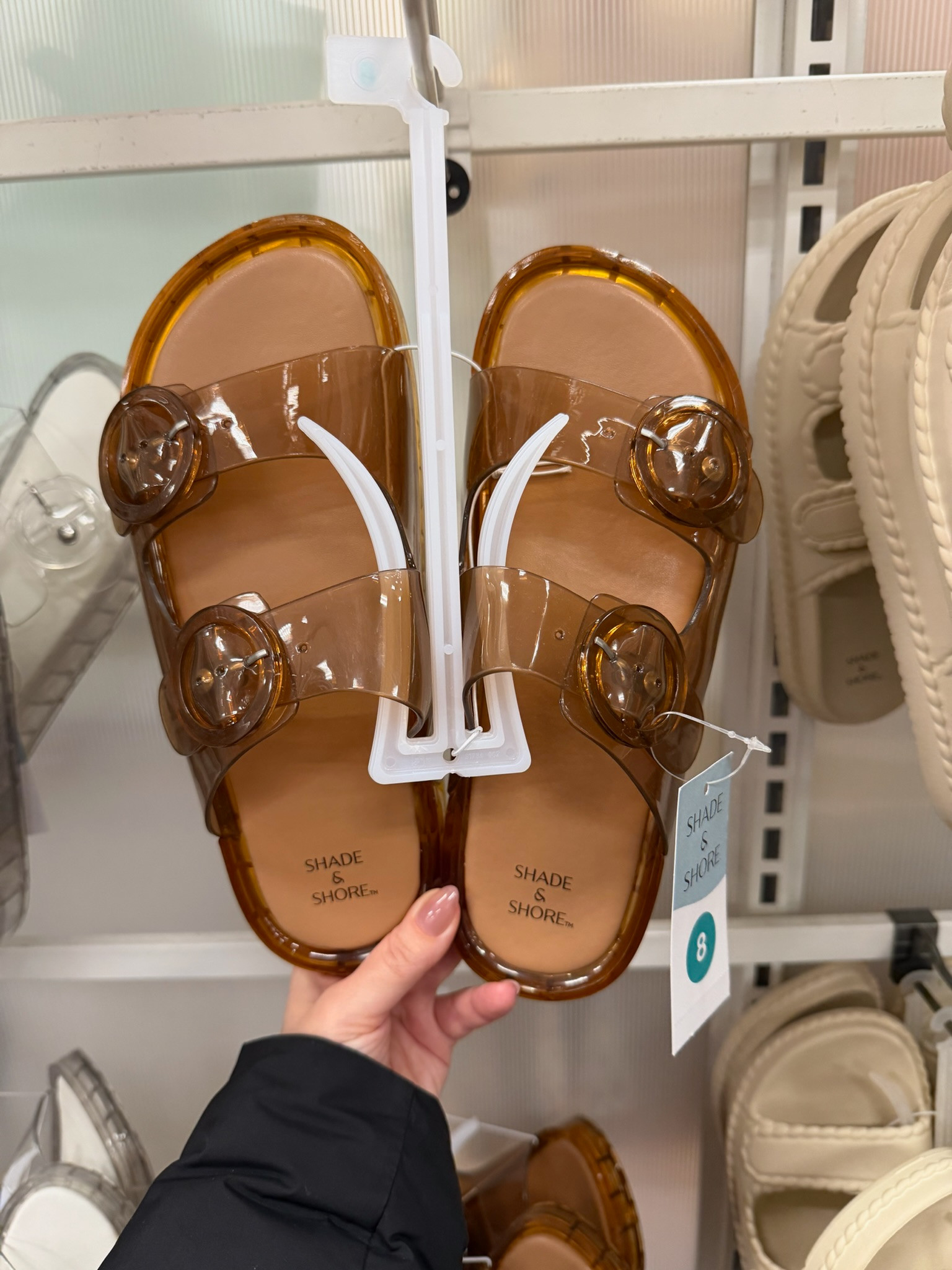 Okay wait... these jelly sandals are actually so cute. They're giving designer-inspired summer sandals for a fraction of the price. The translucent brown color is perfect with linen, denim, swimsuits, and all your summer outfits. 

wedding guest dress summer, fathers day gift guide, summer outfits, summer dresses, country concert outfits, fathers day gifts, date night outfits, travel outfits, concert outfits, business casual workwear, jelly sandals, summer sandals, target shoes, vacation style, target finds, affordable fashion, summer essentials 

 #LTKgrwm #LTKootd #LTKSeasonal