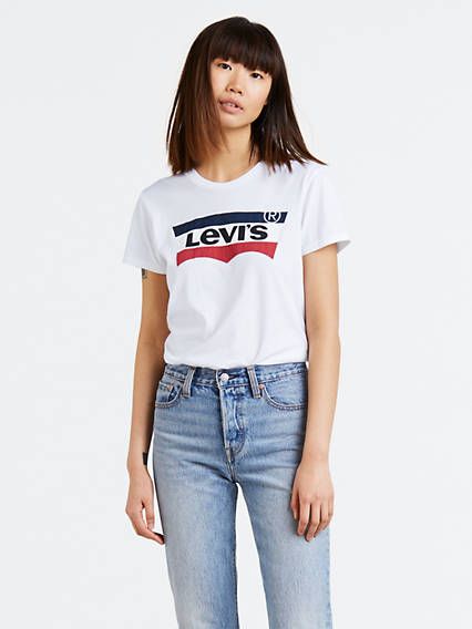 Levi's Logo Colorblock Fill Tee Shirt T-Shirt - Women's XS | LEVI'S (US)
