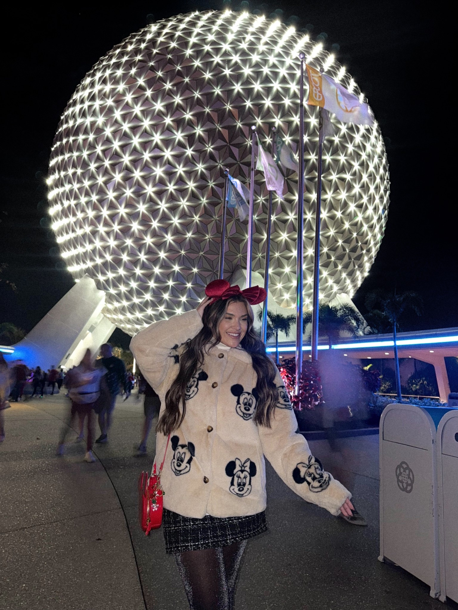 My Epcot fit for a chilly night! 

Wearing size medium in the jacket 

#LTKHoliday #LTKMidsize #LTKSeasonal