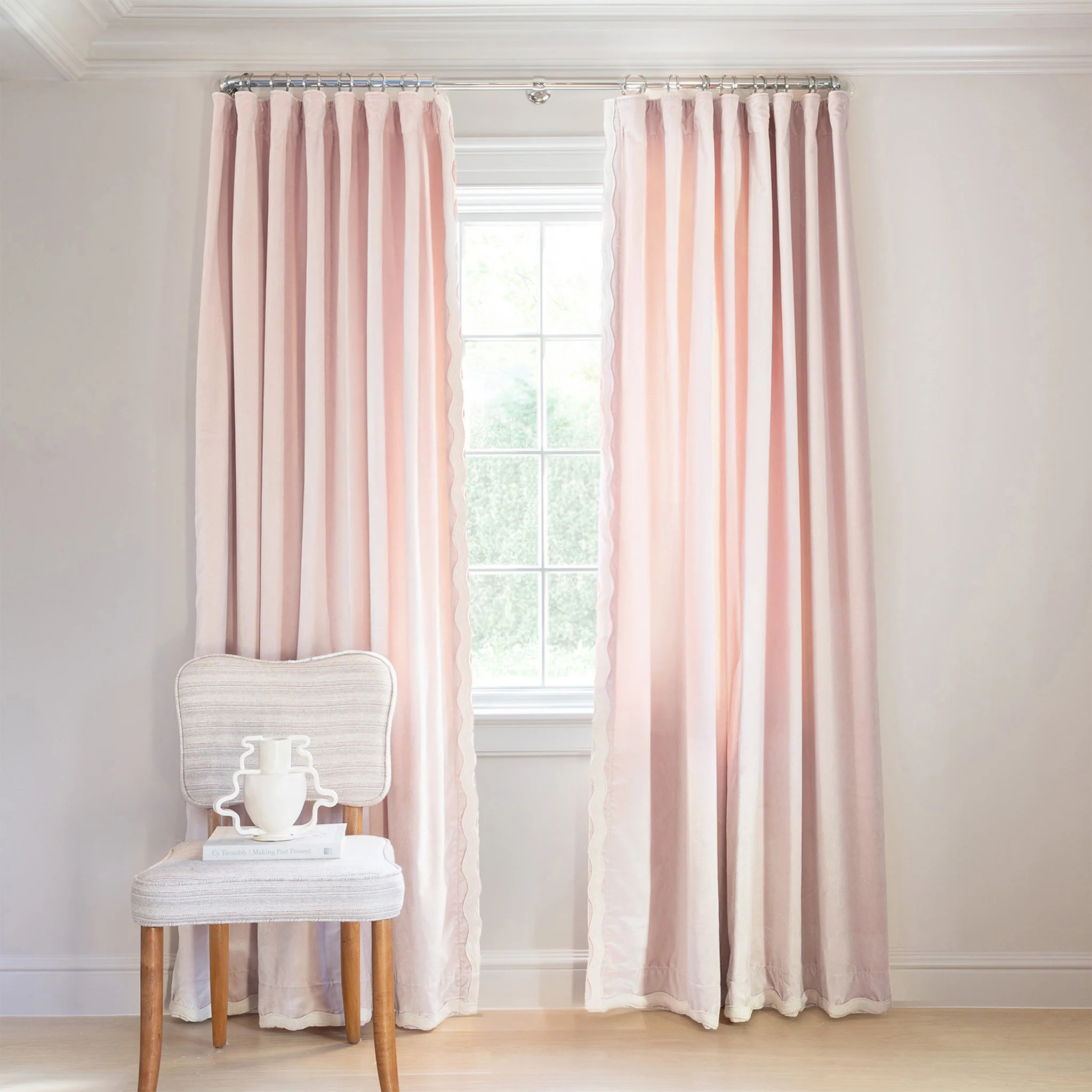 Custom Pink Velvet Curtain | Pepper Home | Pepper