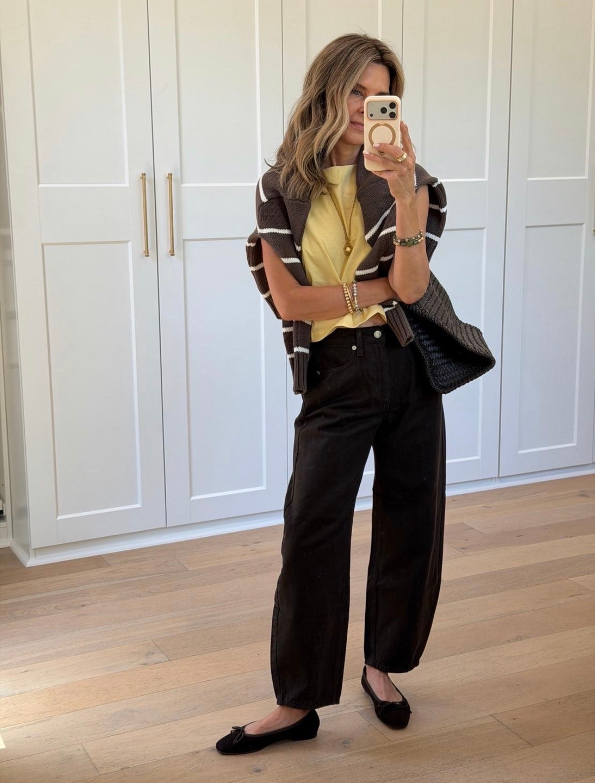 Target jeans are very impressive! Do not hesitate if you love! On sale now. Top has texture and is so cute! 
Quince sweater in stock 
I’m 5’6”

#LTKootd