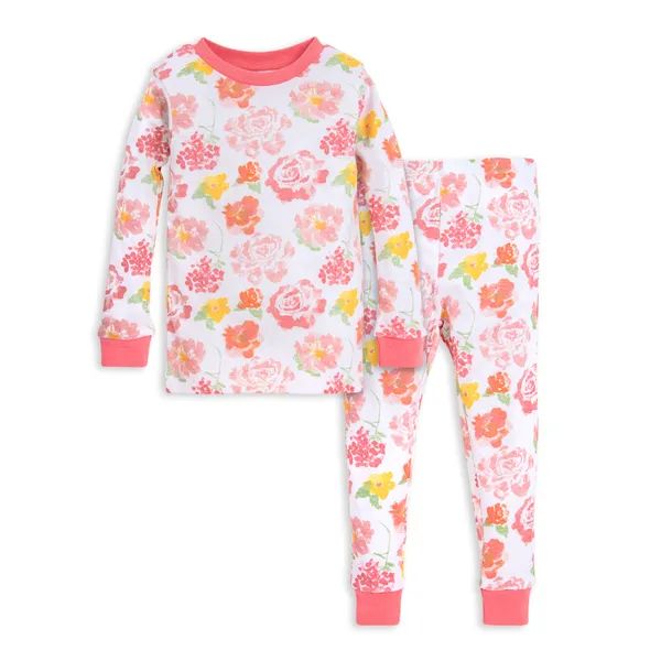 Rosy Spring Floral Organic Cotton Pajama Set 2 Toddler | Burts Bees Baby