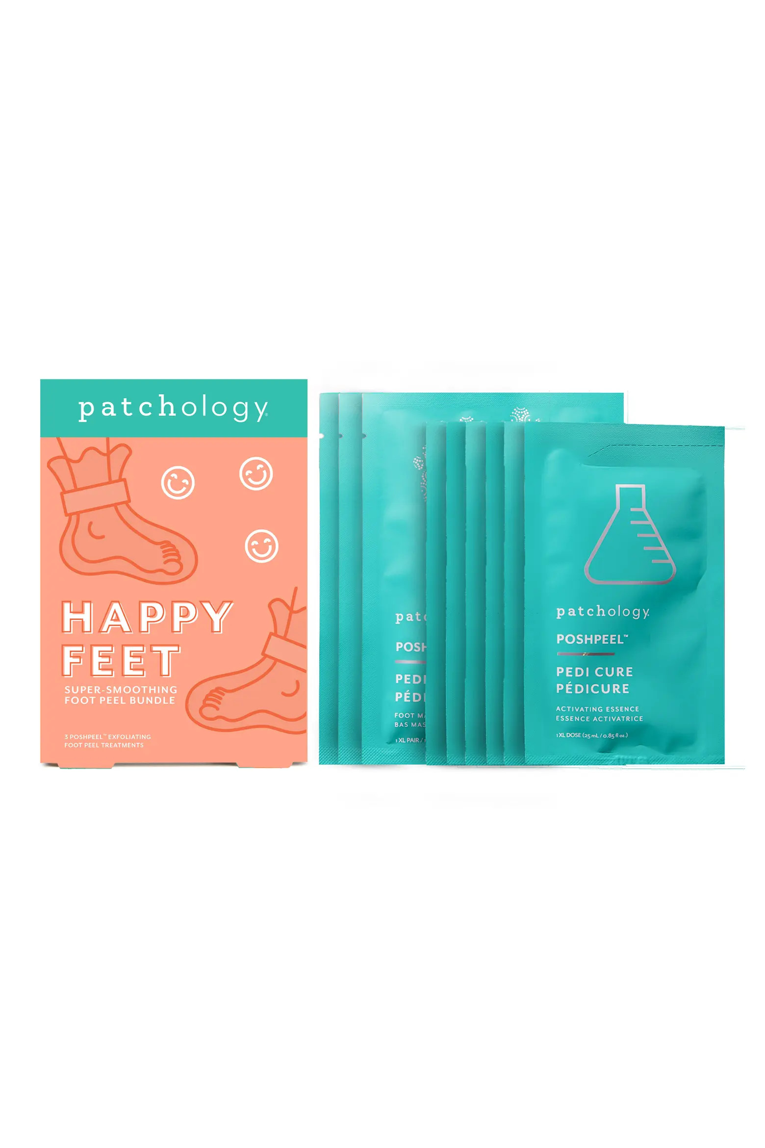 Patchology Happy Feet Super Smoothing Foot Mask Set $66 Value (Women) | Nordstrom | Nordstrom