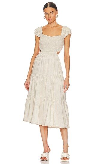 HEARTLOOM Kenai Dress in Cream. - size L (also in M, S, XS) | Revolve Clothing (Global)