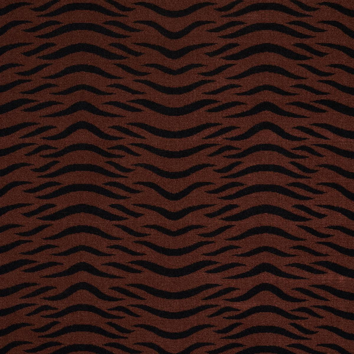 Schumacher Sabi Tiger Velvet Java Fabric | DecoratorsBest