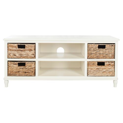 Rooney Media Console - White | One Kings Lane