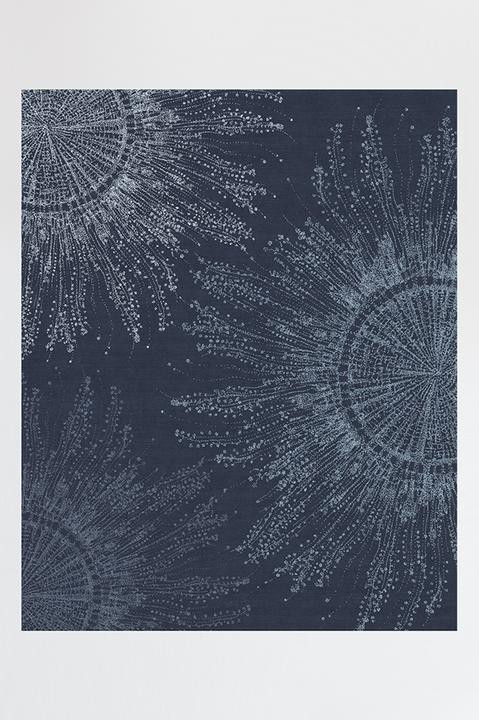 Jellyfish Bloom Navy Rug | Ruggable