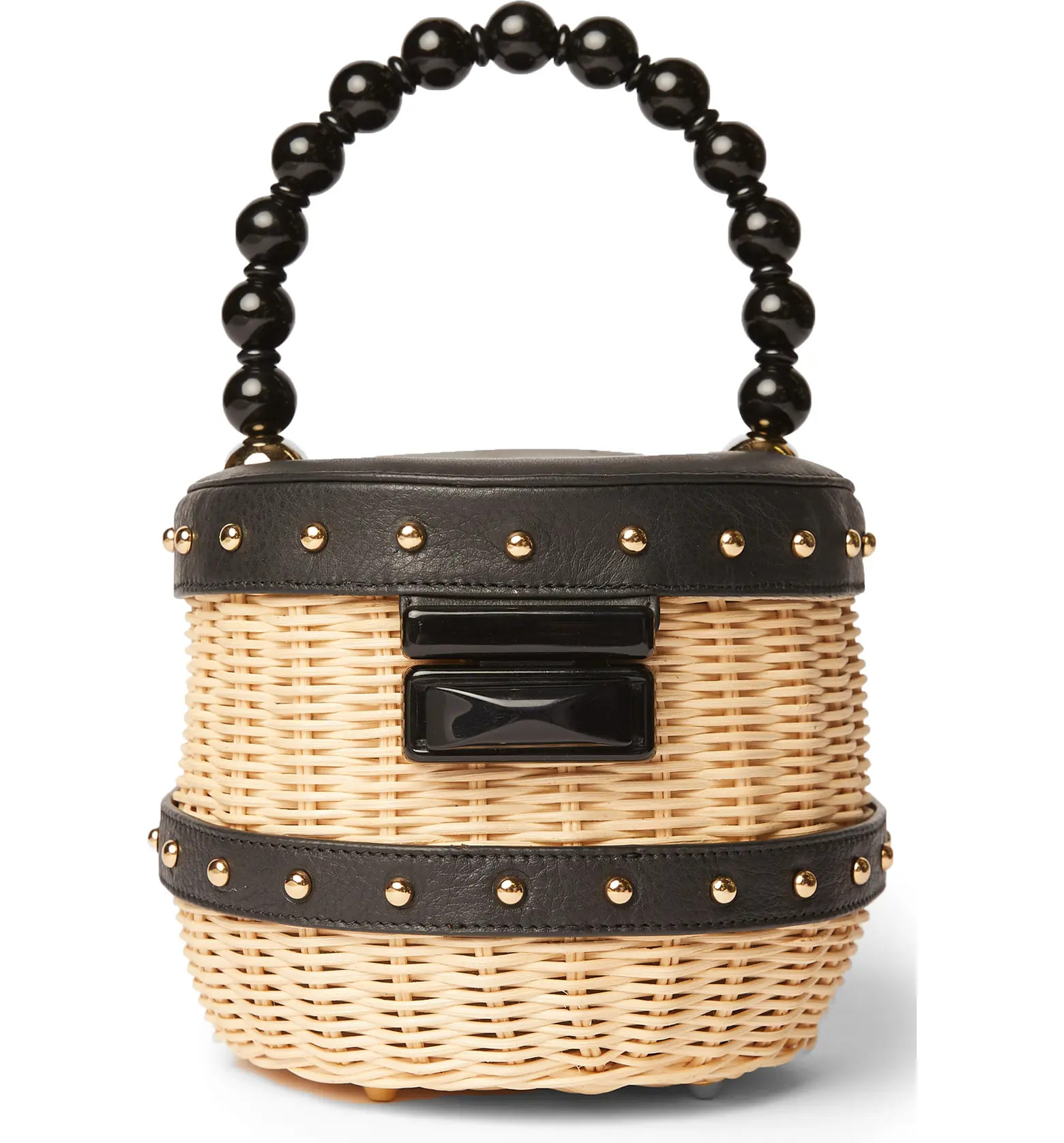 btb Los Angeles Mason Straw & Leather Bucket Bag | Nordstrom | Nordstrom