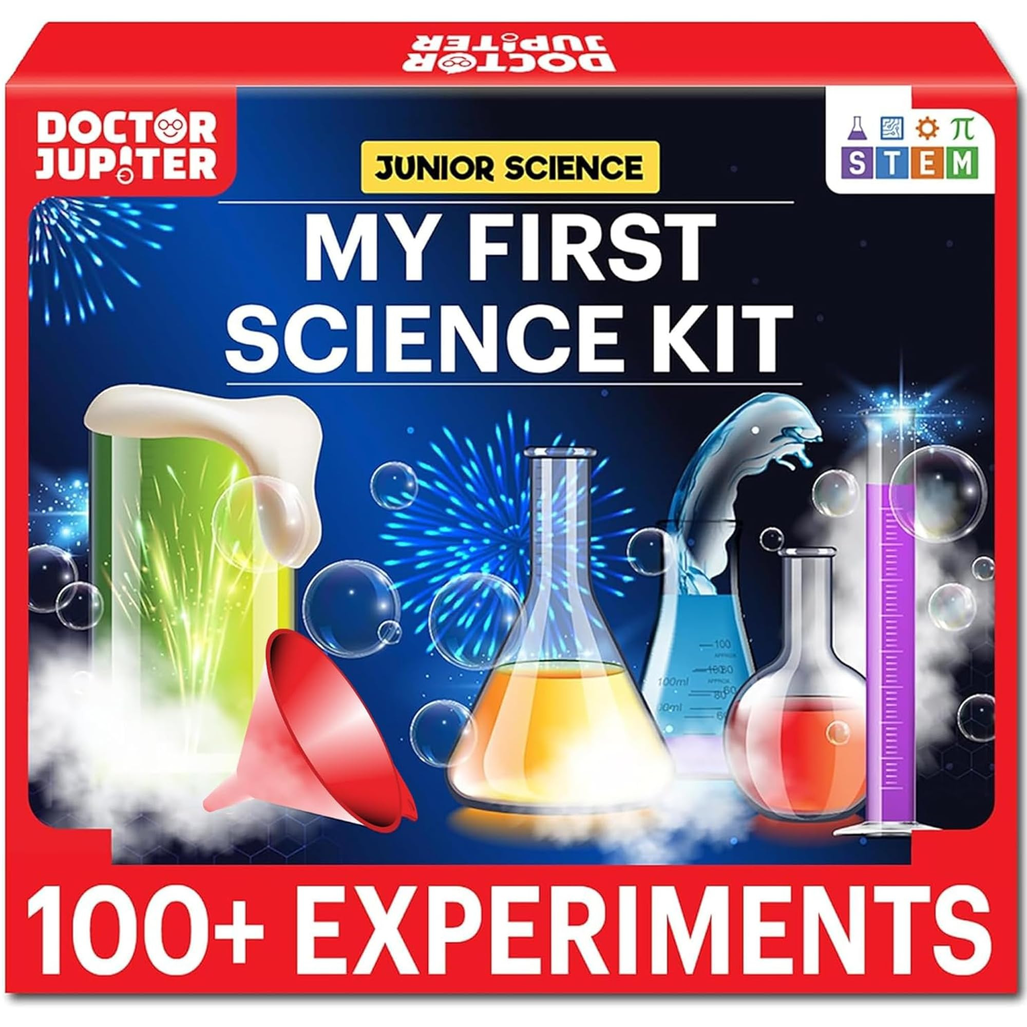Doctor Jupiter My First Science Kit for Kids Ages 4-5-6-7-8 | Christmas, Birthday Gift Ideas for 4+ Year Old Boys & Girls | Toy Stem Kit with 100+ Experiments | Learning & Educational Projects | Amazon (US)