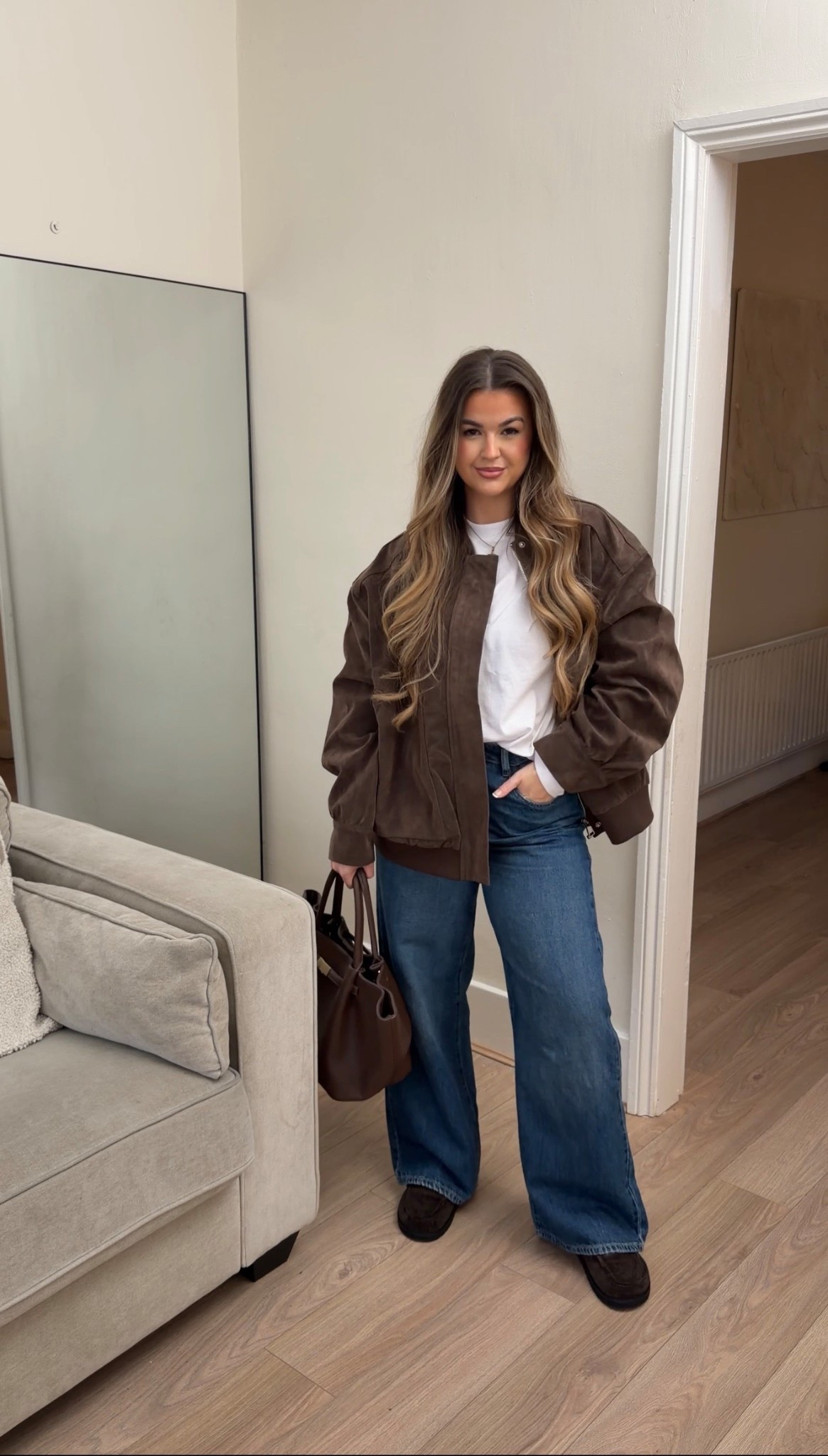 Outfit of the day 🤎

asos, boohoo, jeans, high waisted jeans, brown, faux suede, brown trend, bomber jacket, suede mules, outfit ideas 

#LTKwinter #LTKjeans #LTKuk