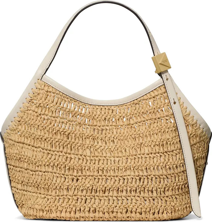 deco straw small tulip tote bag | Nordstrom
