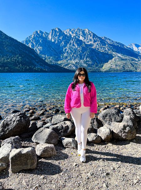 Jenny Lake 💗🌲🏔️☀️ 
No better view I can ask for. Breathtaking is an understatement. 

#jennylake #jackson #jacksonhole #travel #travelblogger #ootd #freepeople #fall #fallfashion #lake 

#LTKtravel #LTKSeasonal #LTKstyletip