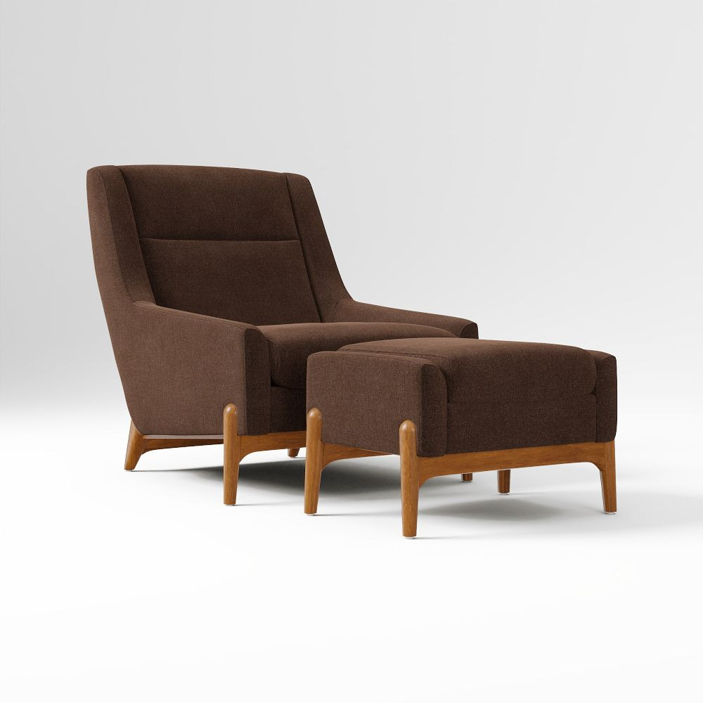 Hank Chair & Ottoman Set | West Elm (US)