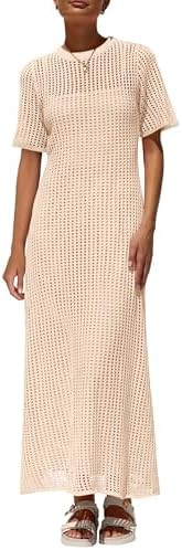 PRETTYGARDEN Womens Eyelet Cover Up Dress 2026 Summer Vacation Resort Maxi Dresses Beach Short Sl... | Amazon (US)
