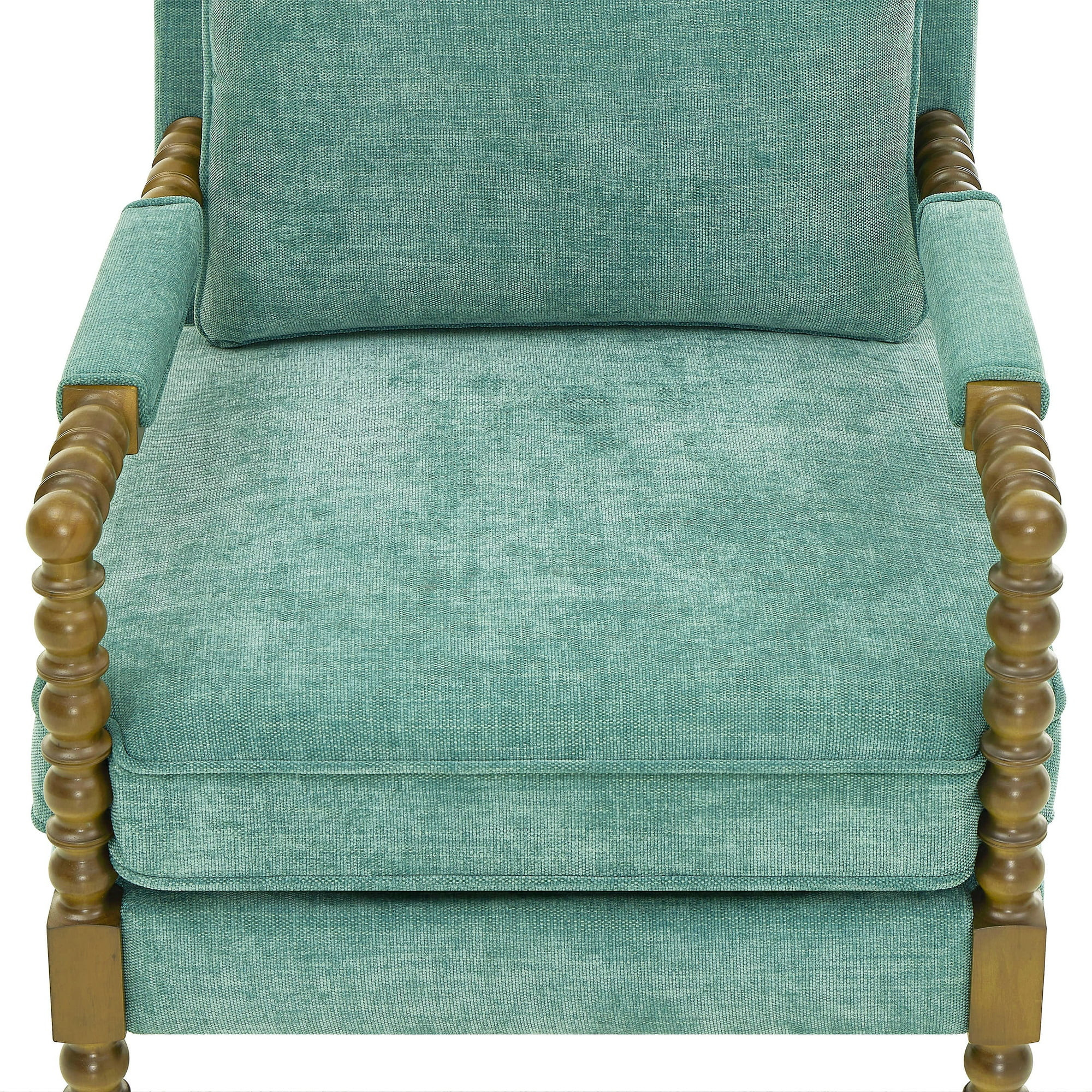 Pioneer Woman Harper Spindle Accent Chair, Jade Fabric Upholstery | Walmart (US)