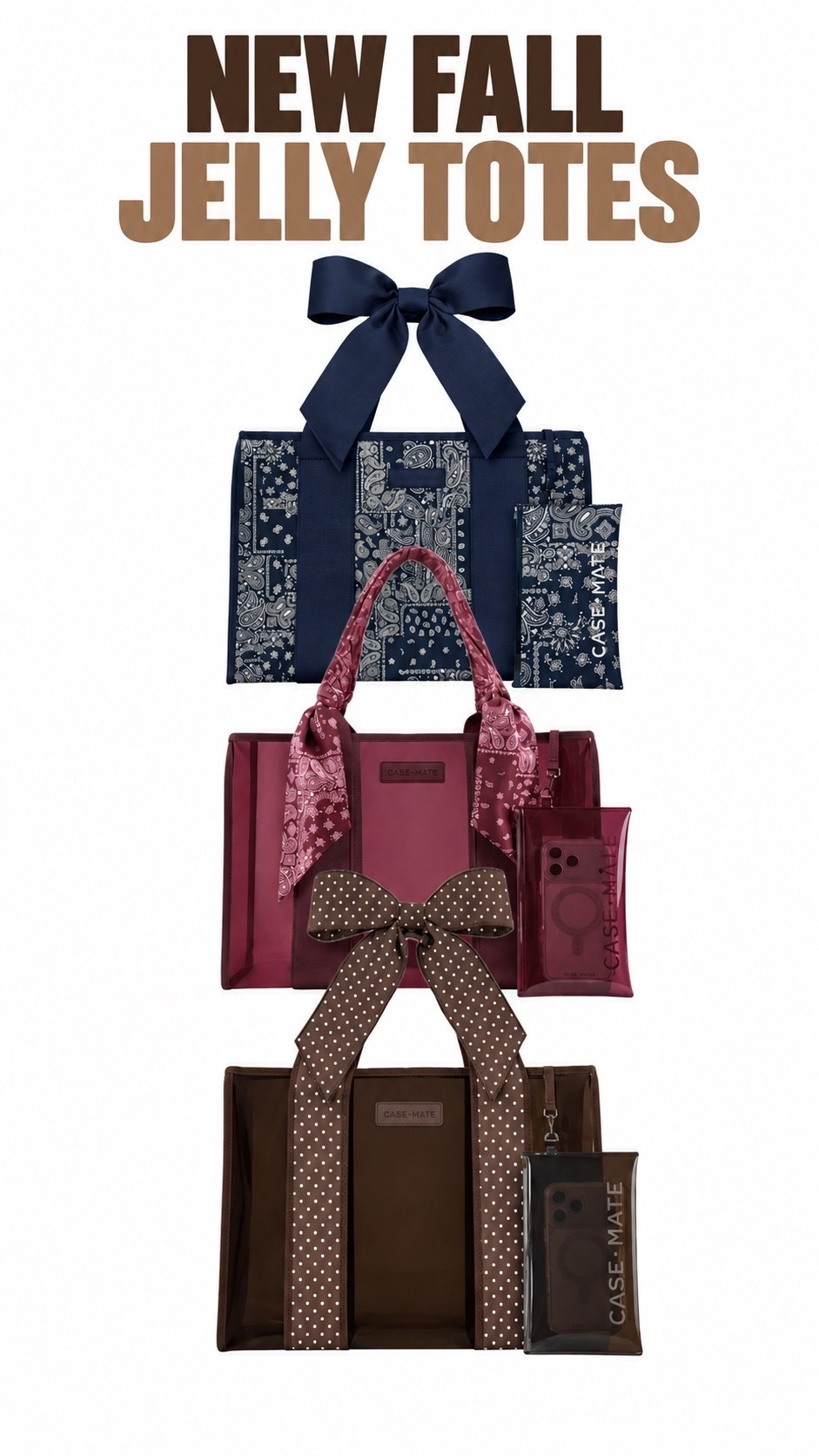We love our Casemate jelly totes! They are the best size, easy to wipe clean and are perfect for a mom on the go! We keep one in the car filled with toddler essentials and the other was our beach bag this summer!