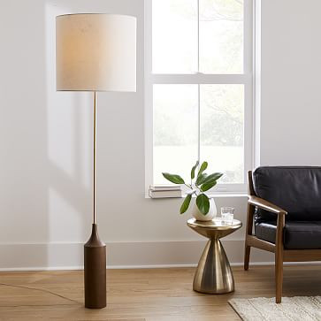 Hudson Wood Base Floor Lamp | West Elm (US)