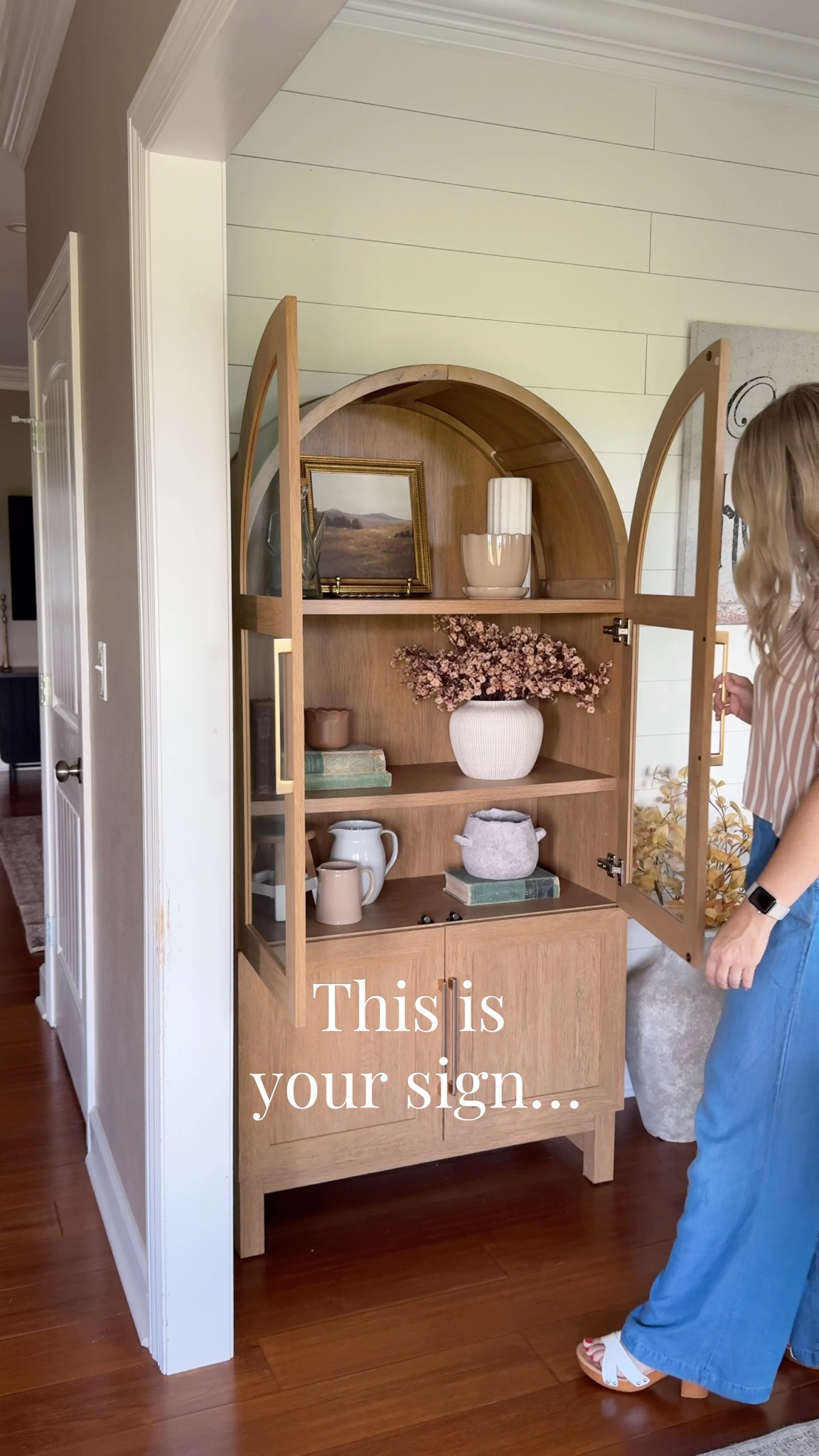 Now’s the time to buy the arch cabinet so you can decorate it for Fall + Christmas! This is the viral arch cabinet by Better Homes & Gardens at Walmart! I added some different hardware from Amazon to really elevate the look. ✨ 

#LTKHome #LTKSeasonal