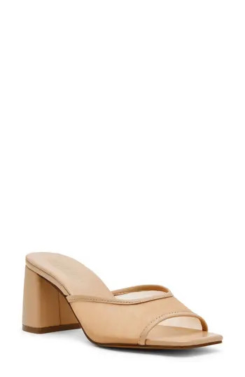 Steve Madden Madame Block Heel Sandal in Natural Mesh at Nordstrom Rack, Size 9 | Nordstrom Rack