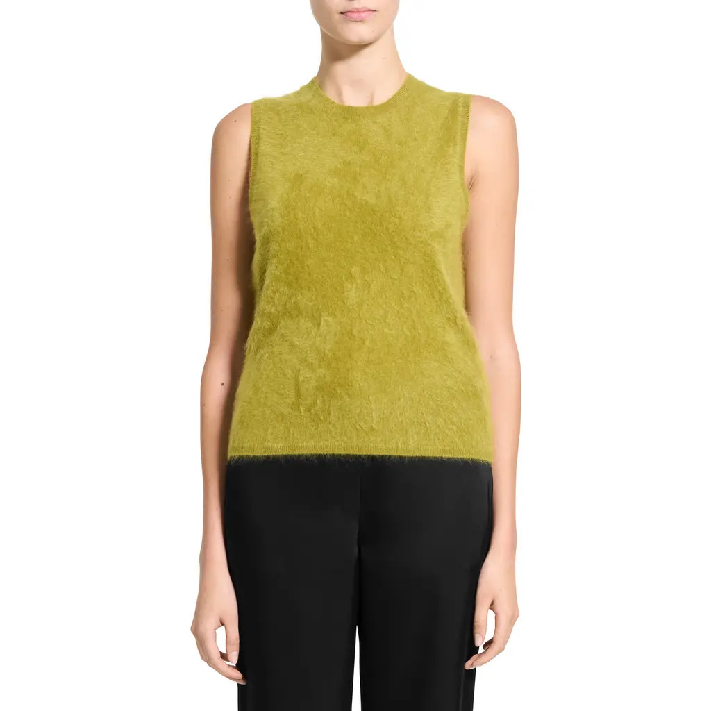 Theory Cashmere Sleeveless Sweater in Dark Pear at Nordstrom, Size Petite | Nordstrom