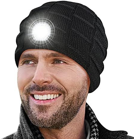 LED Beanie with Lights Gifts for Men: Stocking Stuffers for Men Chirstmas Birthday Gift for Dad G... | Amazon (US)