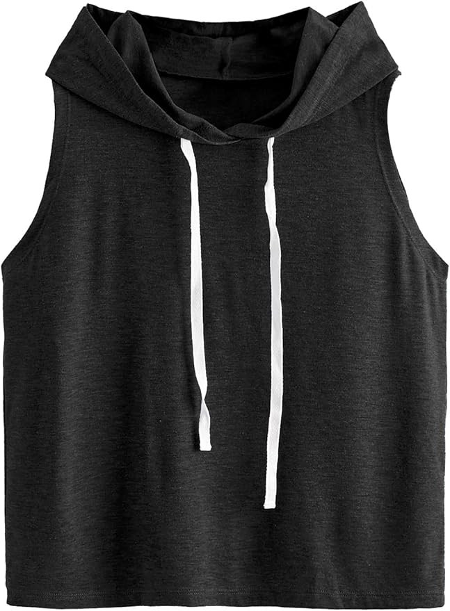 SweatyRocks Women's Summer Sleeveless Hooded Tank Top T-Shirt for Athletic Exercise Relaxed Breat... | Amazon (US)