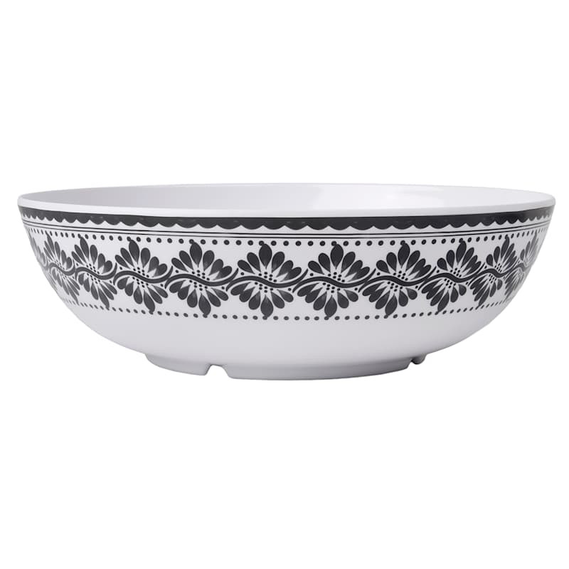 Black Mosaic Serve Bowl, 12" | At Home