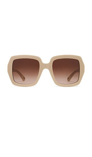 Chloe Square Sunglasses in Cream. | Revolve Clothing (Global)