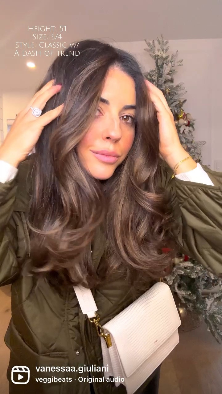 
Day, 15 of 30 casual fall/winter outfits. I’ve heard this hunter green quilted jacket with a casual cream, crewneck and leather bottoms. I tied in the cream crewneck to the lug, sole boot and cream handbag to pull them up together.  

#LTKitbag #LTKstyletip