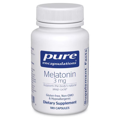 Pure Encapsulations Melatonin 3 mg - to Support Natural Sleeping & Relief of Occasional Sleeplessness - for Natural Sleep Support* - 180 Capsules | Target