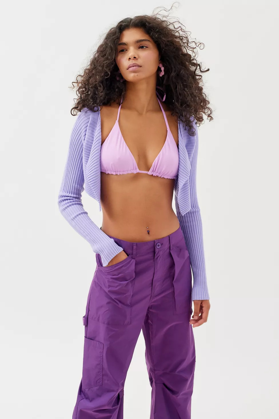 UO Karla Ribbed Shrug Sweater | Urban Outfitters (US and RoW)