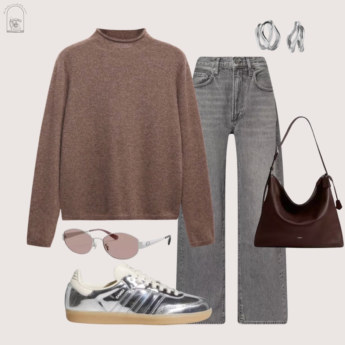 fall outfit idea i’ll be repeating all season 🤎 brown mock neck sweater, grey jeans, silver sneakers, and a chocolate brown bag. the easiest formula for a casual fall outfit that still feels put together.

shop this fall outfit!
#falloutfit #fallfashion #ltkfinds

#LTKgrwm #LTKdayinmylife #LTKSeasonal
