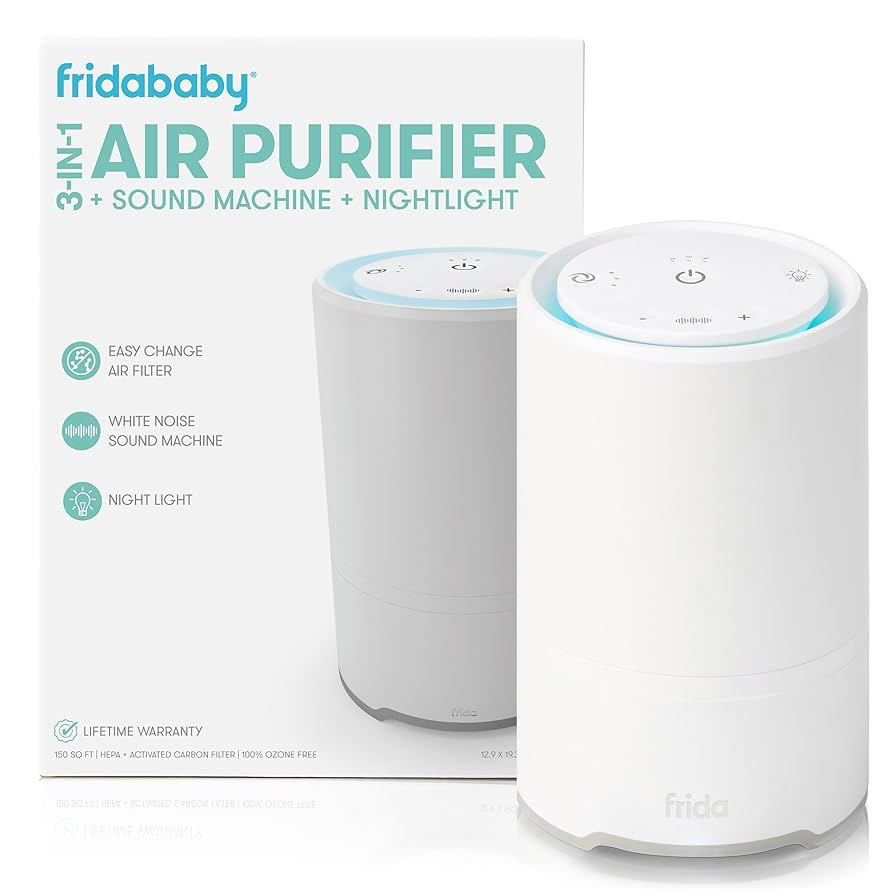 Frida Baby 3-in-1 Baby Air Purifier for Allergy Relief, Sound Machine for Sleeping + Nightlight, ... | Amazon (US)