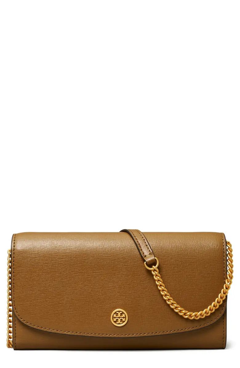 Tory Burch Robinson Leather Wallet on a Chain | Nordstrom | Nordstrom Canada