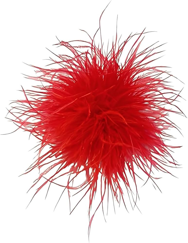 Dainty Feather Flower Brooch - Oversized Floral Lapel Pin for Women Men, 15cm Fabric Corsage for ... | Amazon (UK)