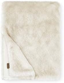 Amazon.com: UGG Firn Plush Faux-Fur Throw Blanket, Natural : Home & Kitchen | Amazon (US)