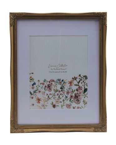 11x14 Matted To 8x10 Antique Look Wall Frame | TJ Maxx