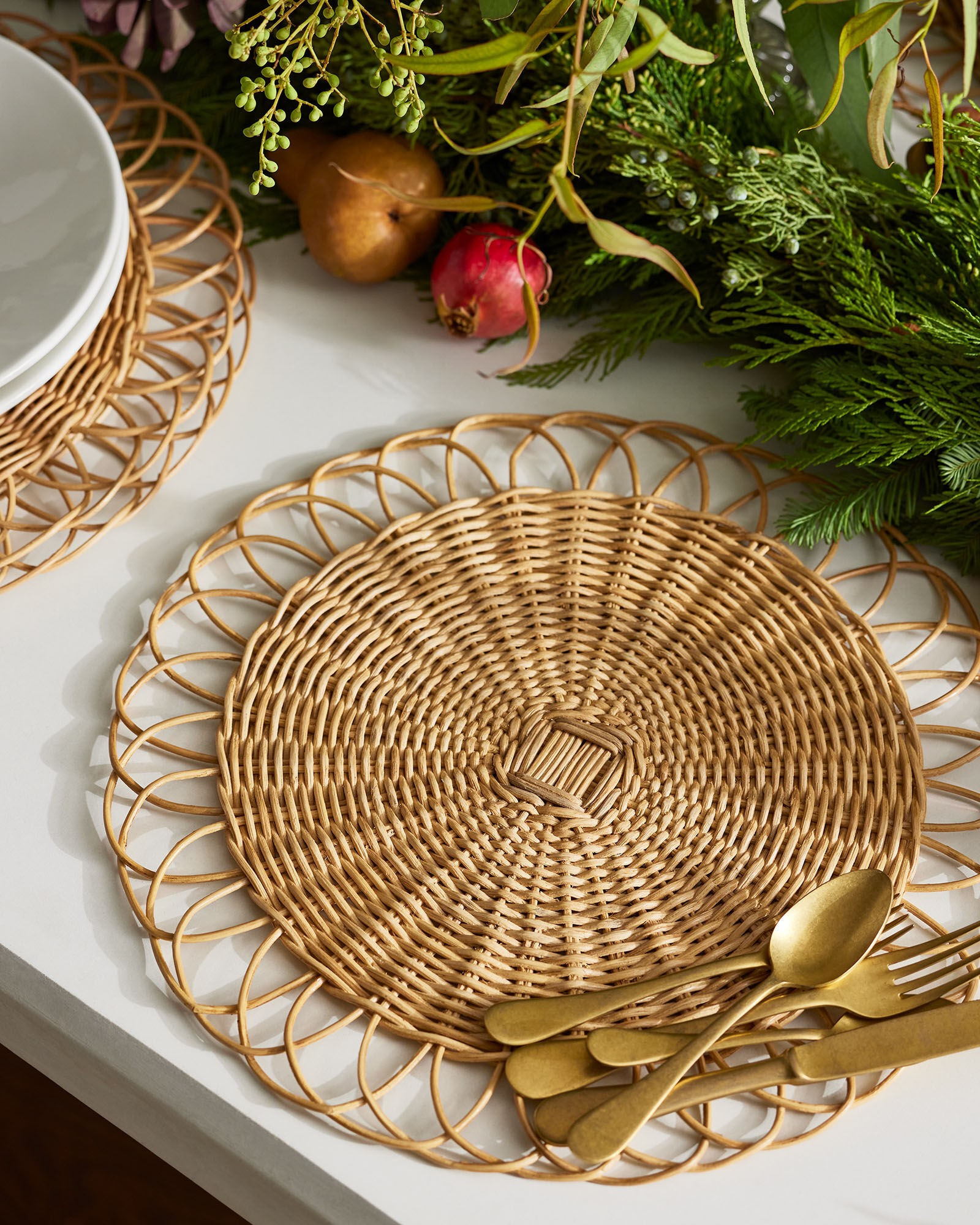 Round Rattan Placemat | Serena and Lily