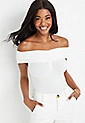 Off the Shoulder Wrap Bodysuit | Maurices