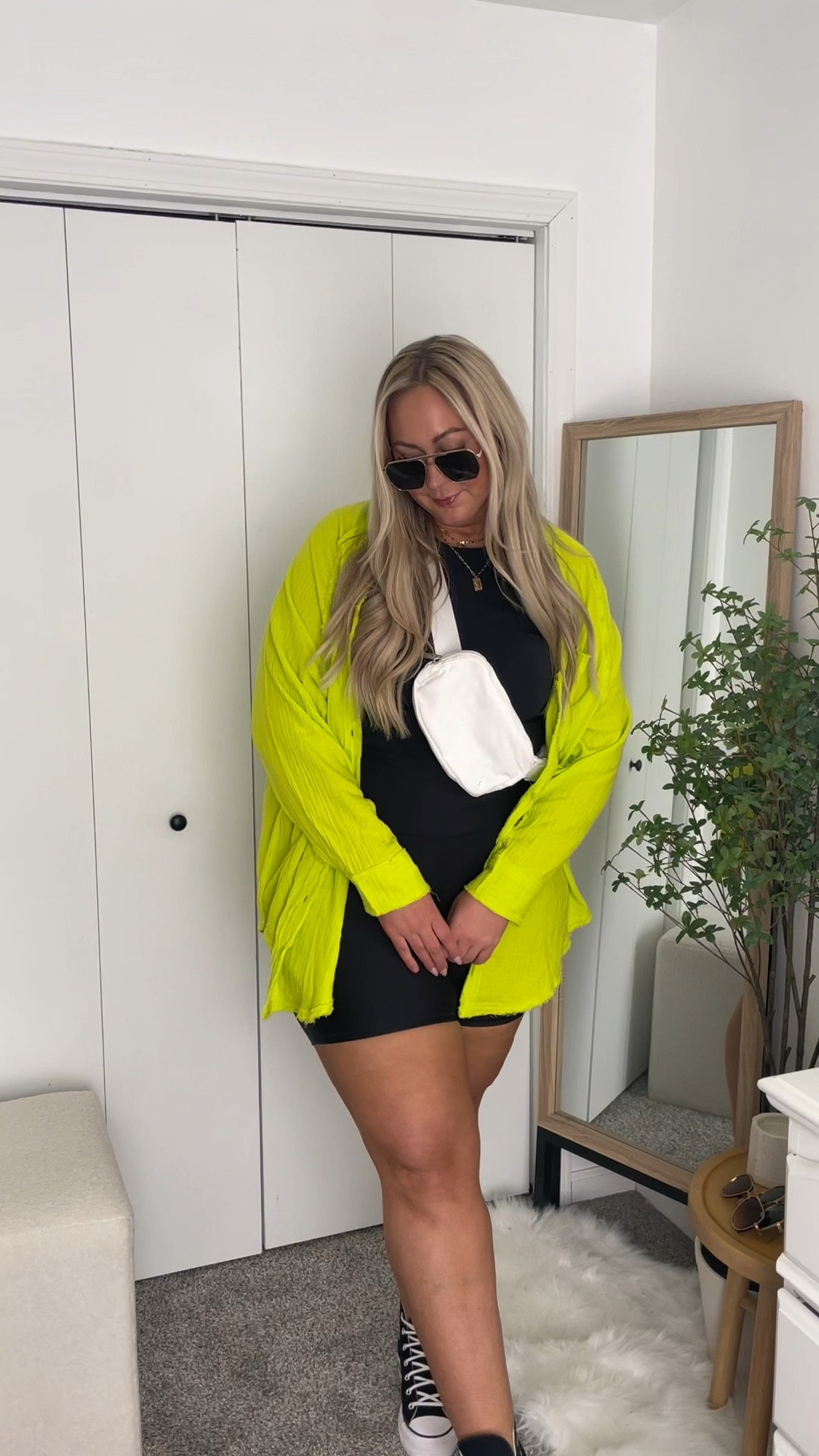 Casual outfit to run some errands 🫶 
Large in tops and bike shorts! 

#LTKfit #LTKstyletip #LTKcurves