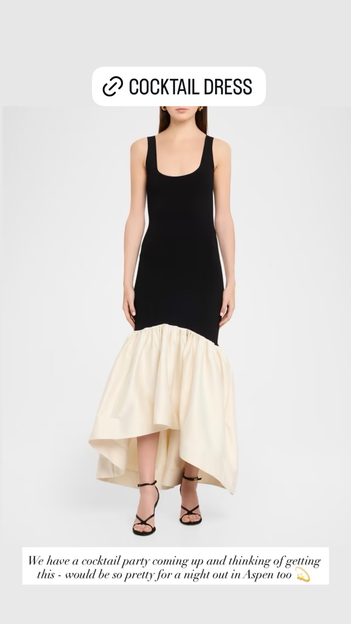We have a cocktail party coming up and thinking of getting this - would be so pretty for a night out in Aspen too 💫