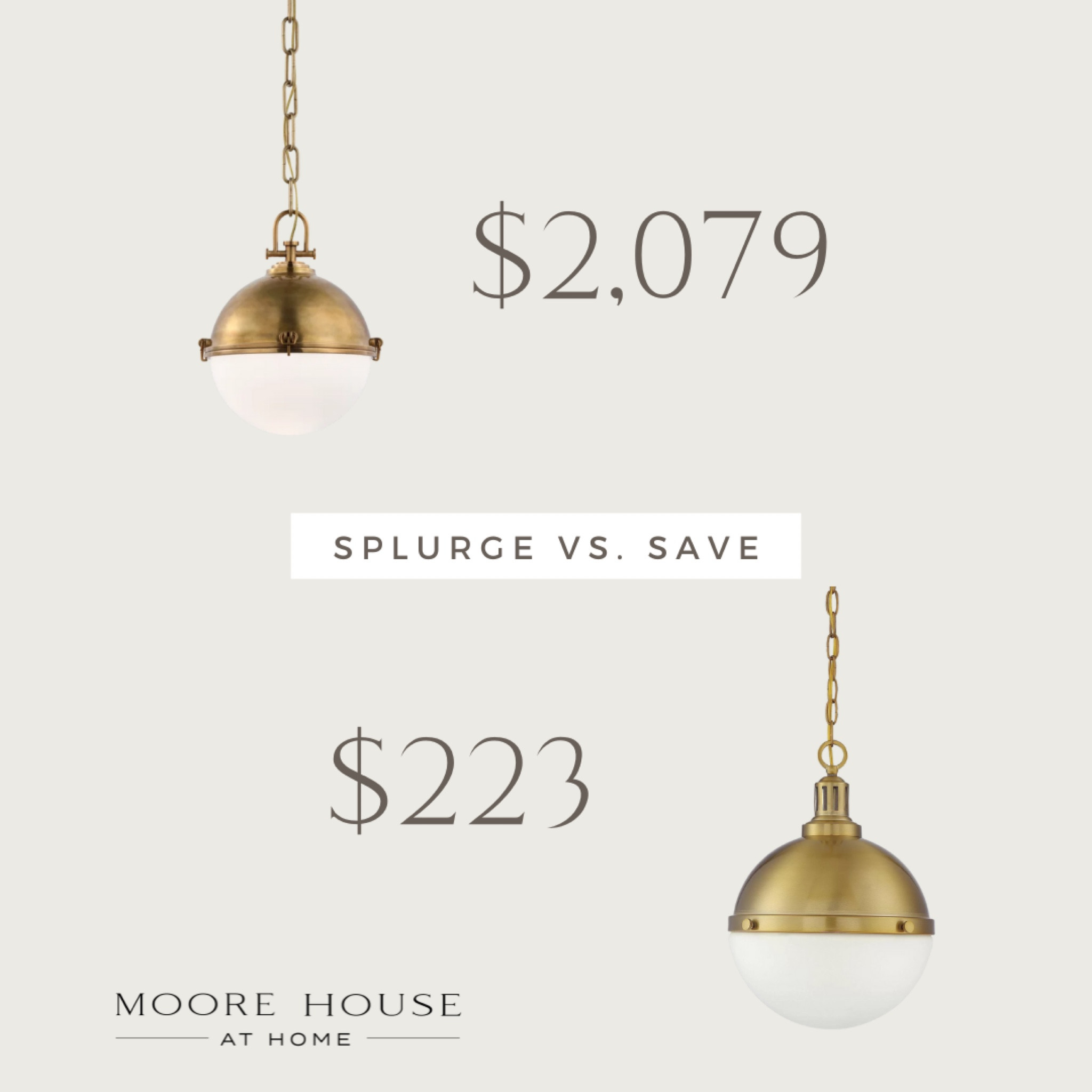 Splurge vs Save 

#pendantlighting #lighting  #interiorlighting #splurgevsssve

#LTKstyletip #LTKhome