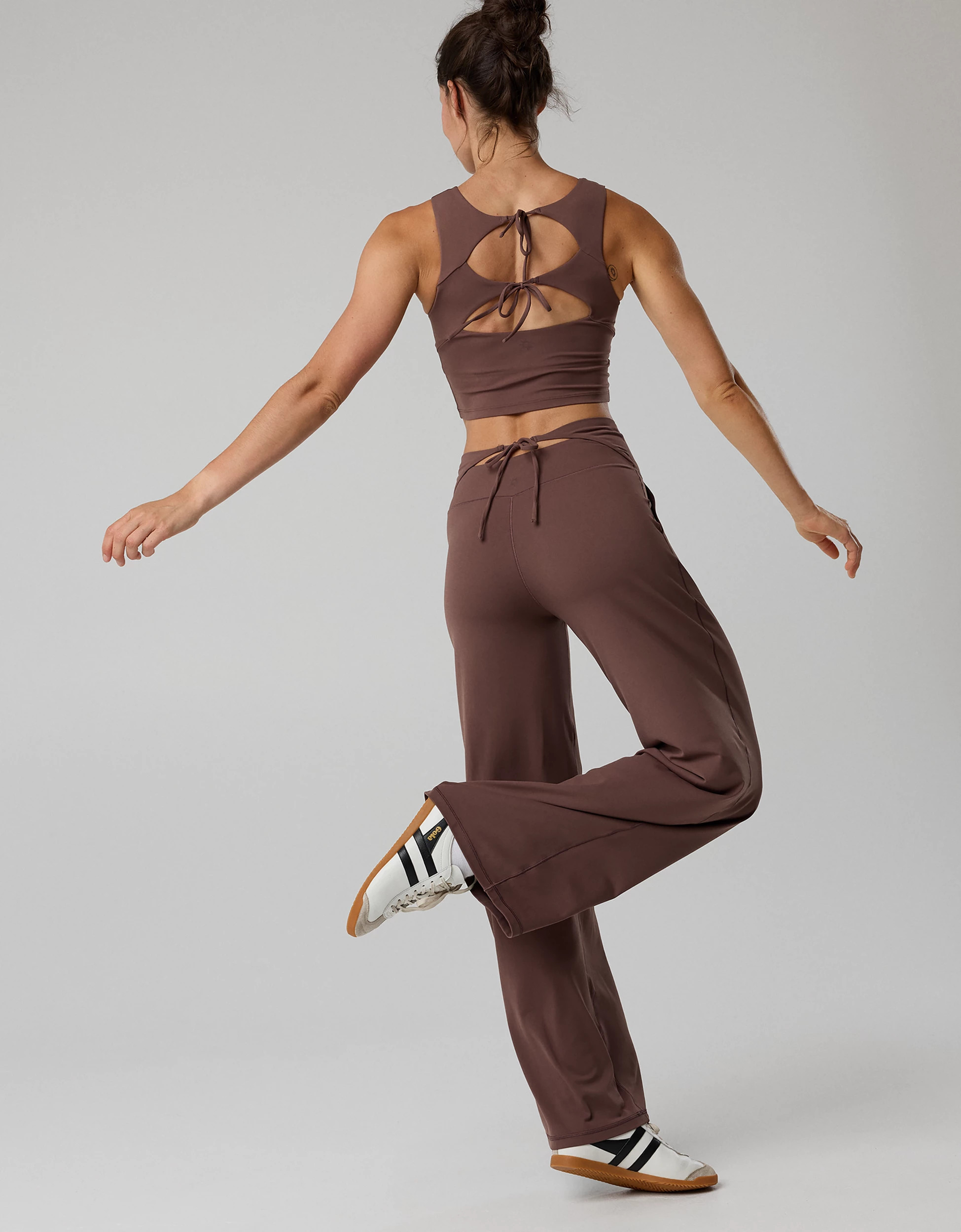 OFFLINE By Aerie Real Me XTRA High Waisted Tie Back Trouser | Aerie