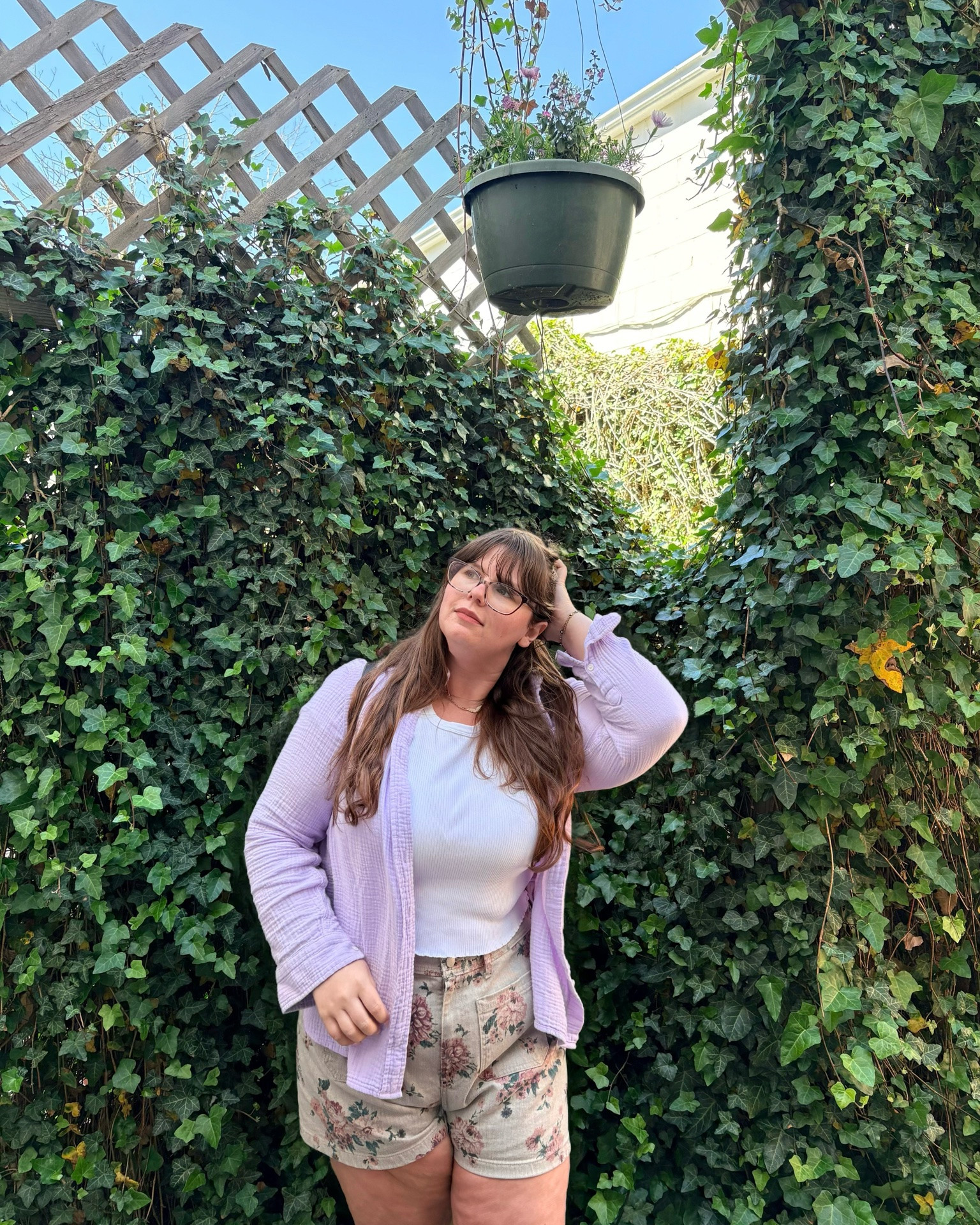 Another travel day ootd 🏔️ 

LTKSeasonal / LTKsalealert / LTKtravel / vacation outfit / vacation outfits / floral denim shorts / floral shorts / denim shorts / jean shorts / floral jean shorts / shorts / plus size shorts / midsize shorts / plus size denim shorts / midsize denim shorts / lightweight button up blouse / purple blouse / gauze blouse / baby t / baby tee / hanes crop top / white crop top / j crew factory / j crew / target / target finds / target style

#LTKootd #LTKMidsize #LTKPlusSize