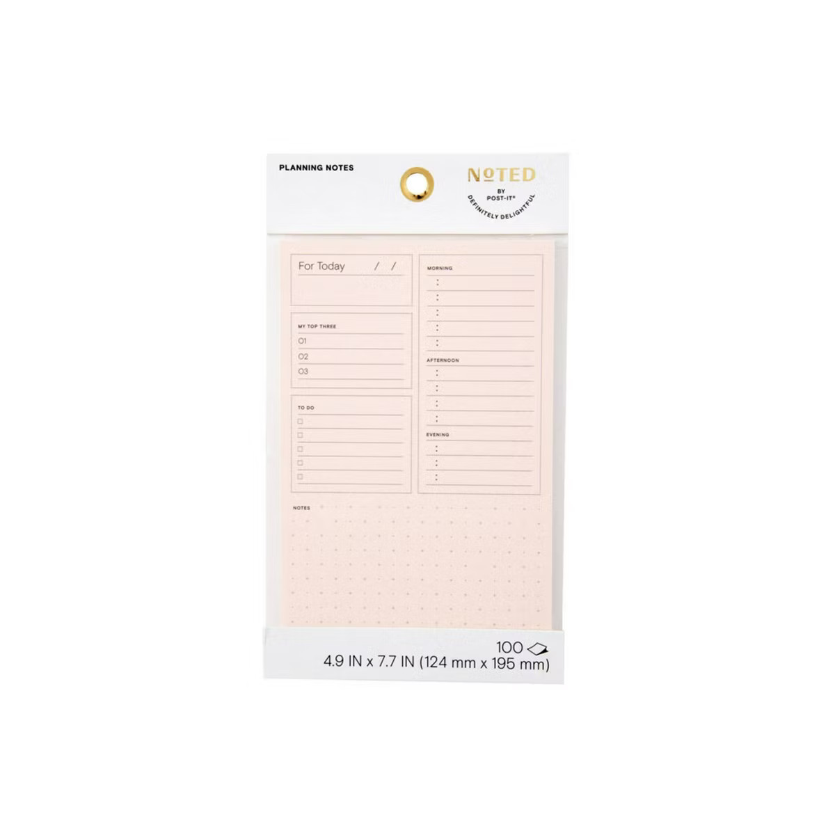 Noted by Post-it, Pink Plan Your Day Notes | Target