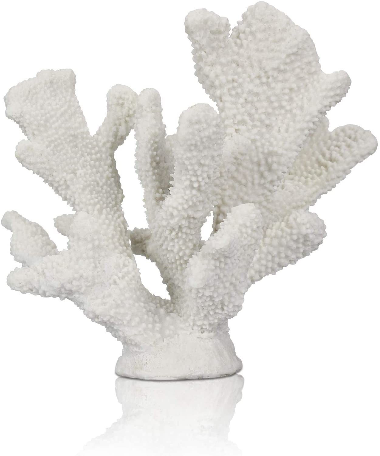 Amazon.com: ALIWINER White Coral Decor White Coral Reef, Faux Artificial Coral Statue, Nautical D... | Amazon (US)