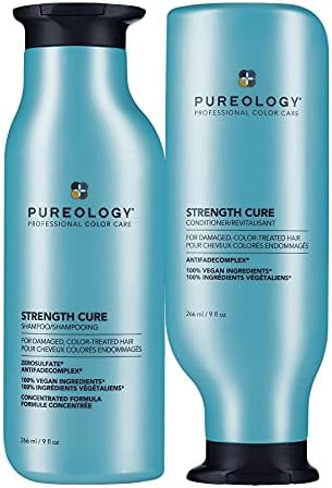 Pureology Strength Cure Strengthening Shampoo & Conditioner Set - For Damaged, Color-Treated Hair... | Amazon (US)